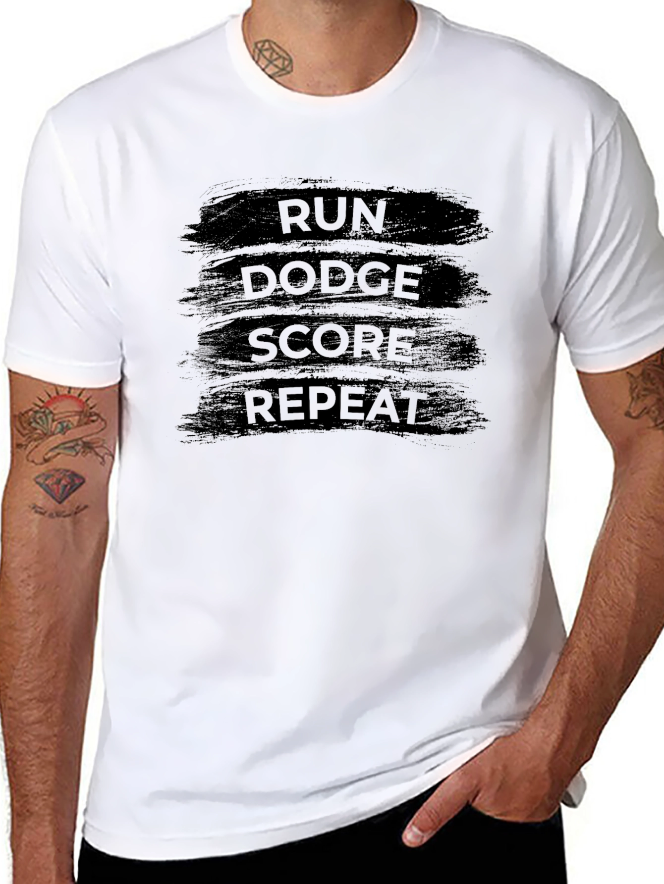 Run Dodge Score Repeat T-Shirt