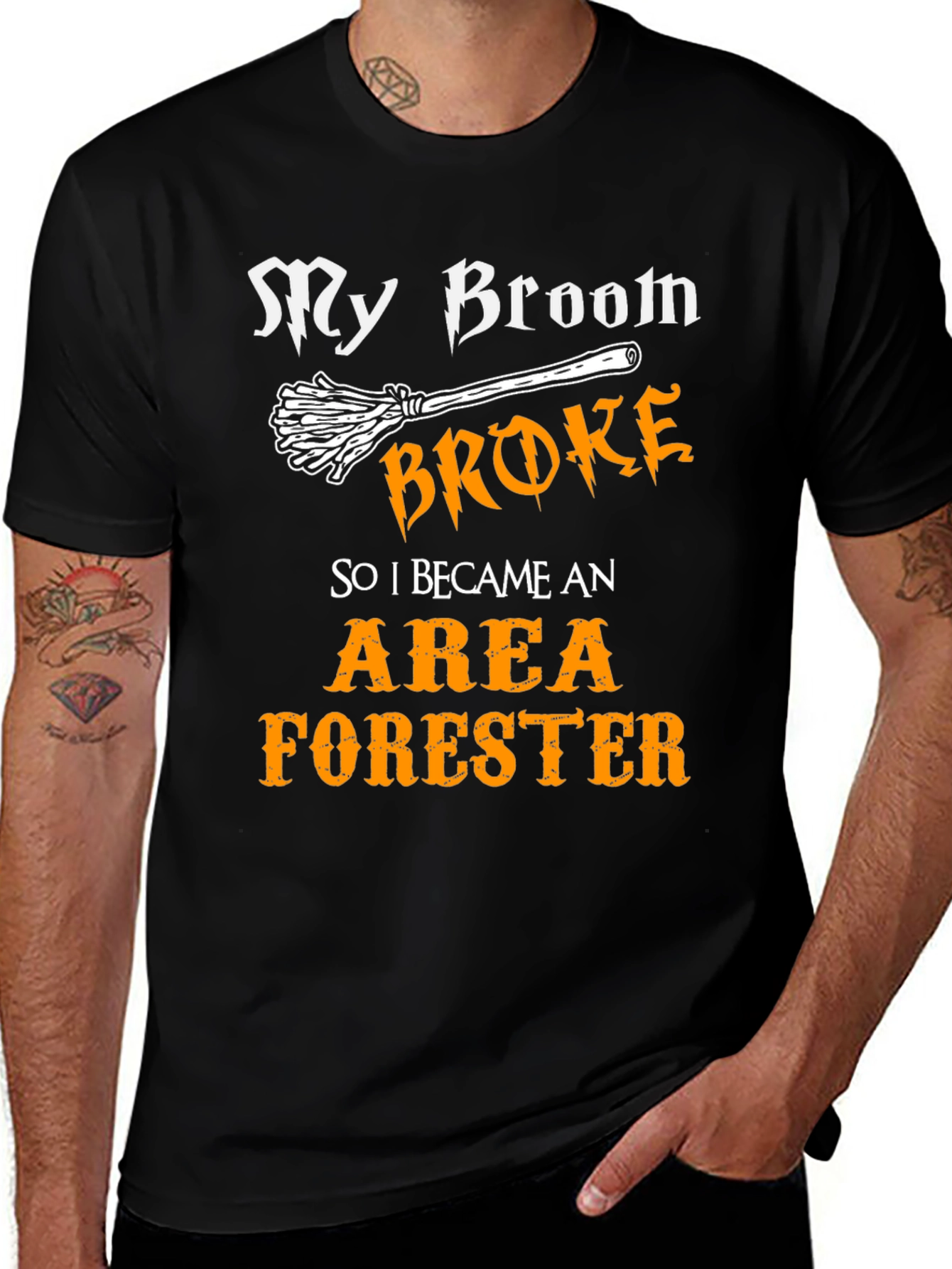 My Broom Broke Area Forester T-Shirt