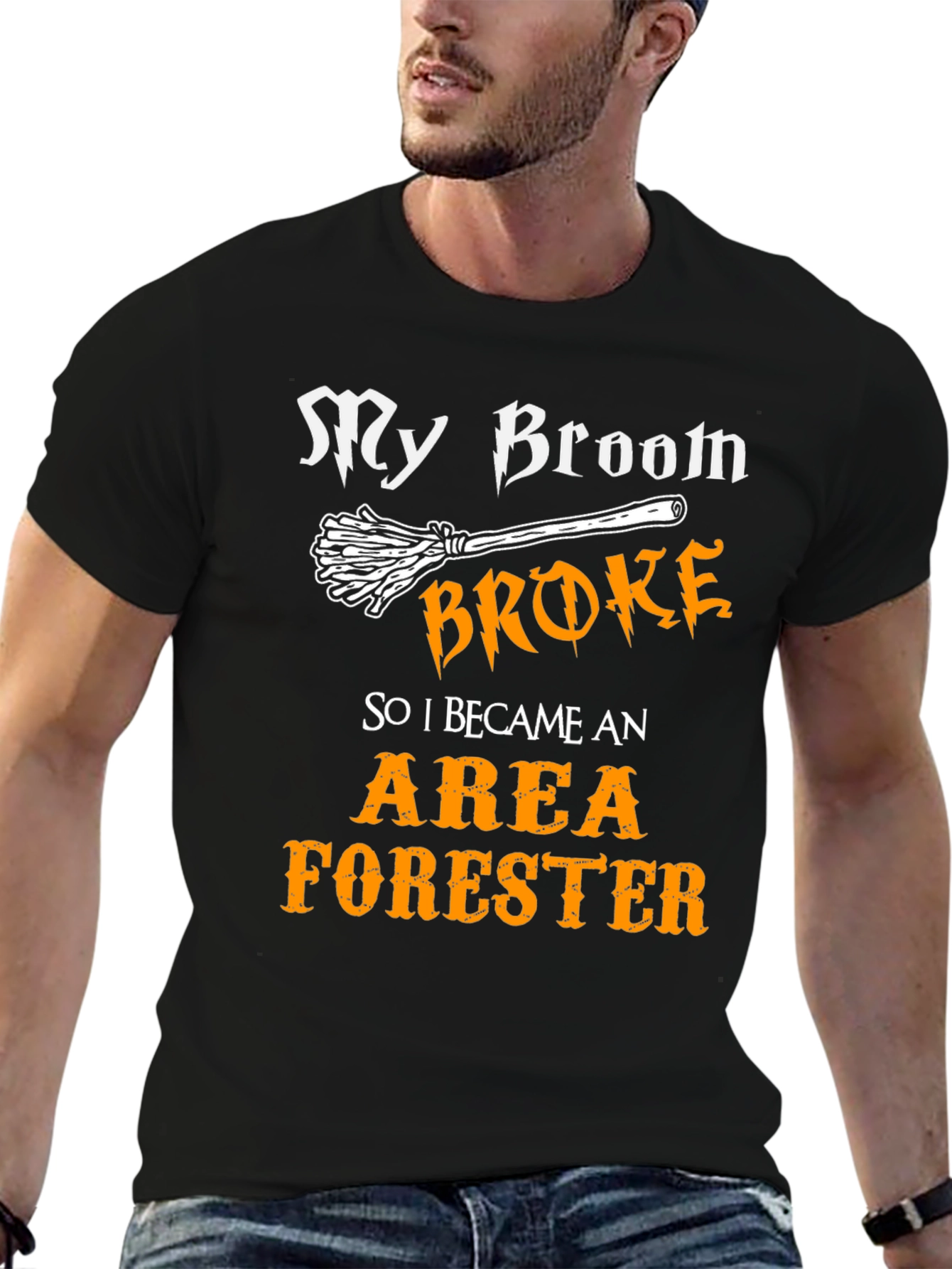 My Broom Broke Area Forester T-Shirt