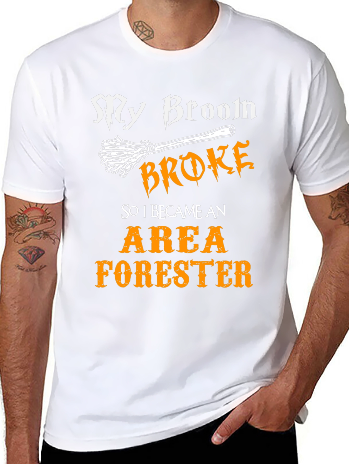 My Broom Broke Area Forester T-Shirt