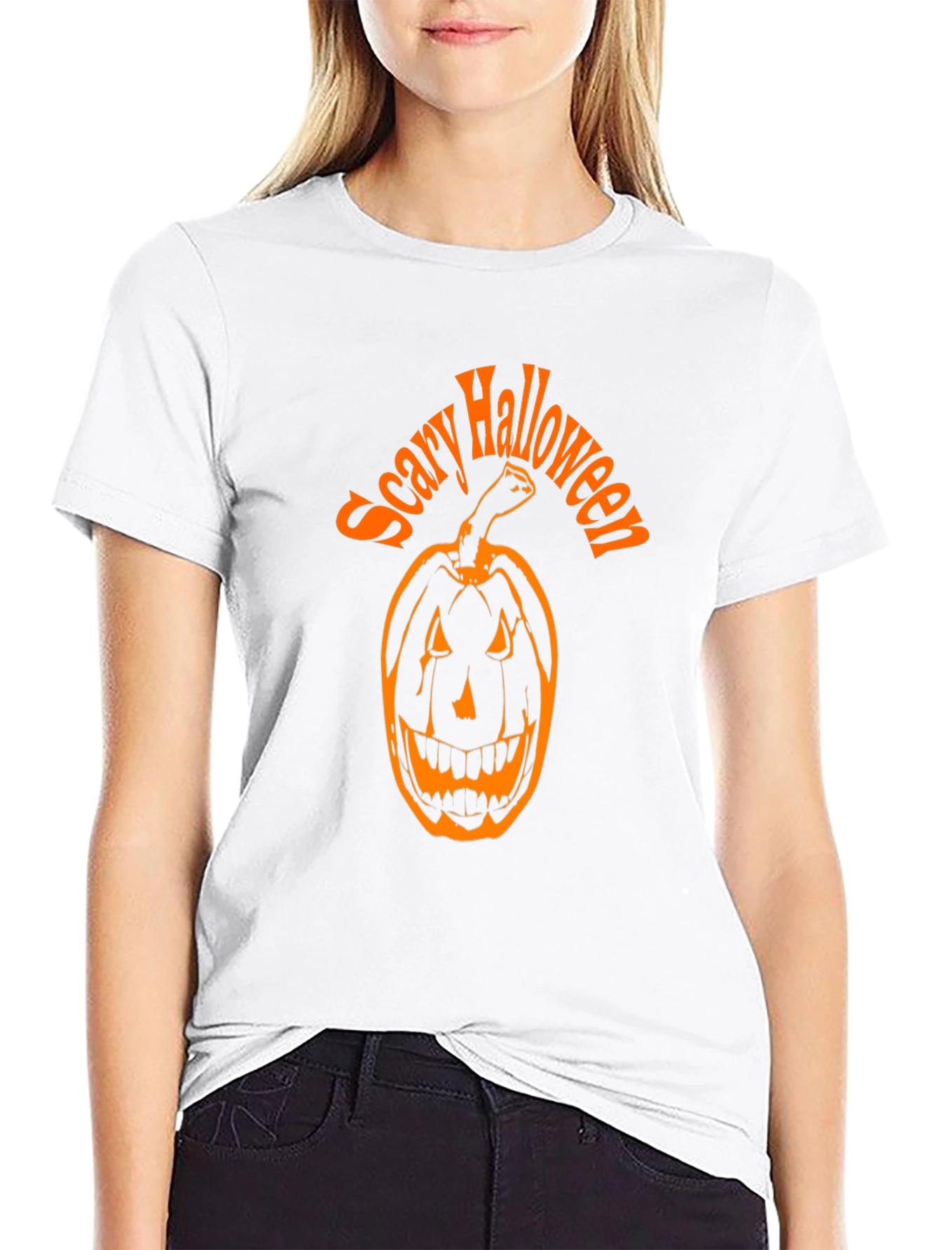 Scary Halloween Pumpkin T-Shirt