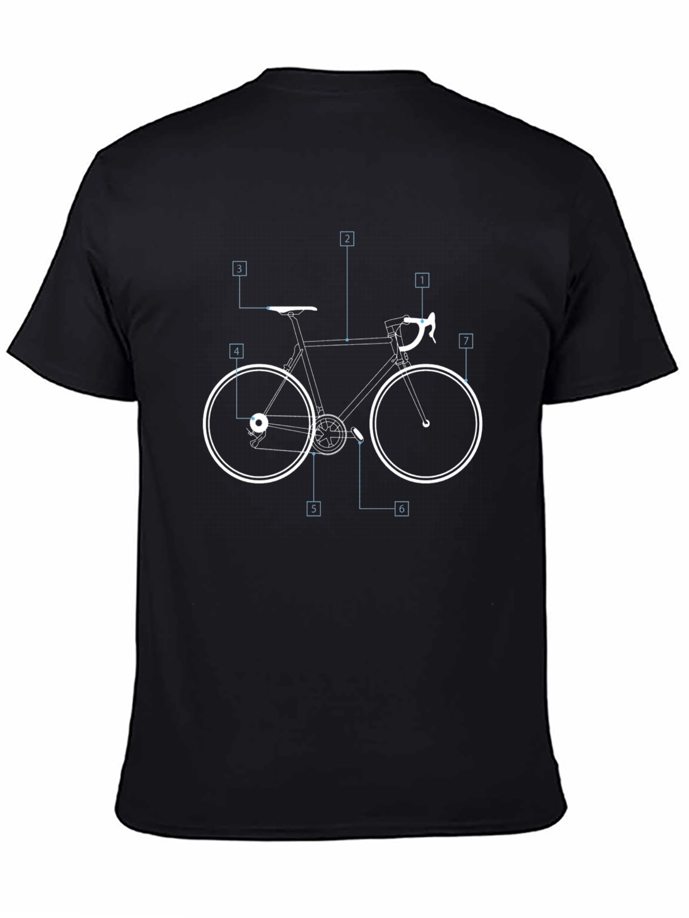 Cycling Diagram T-Shirt - Black