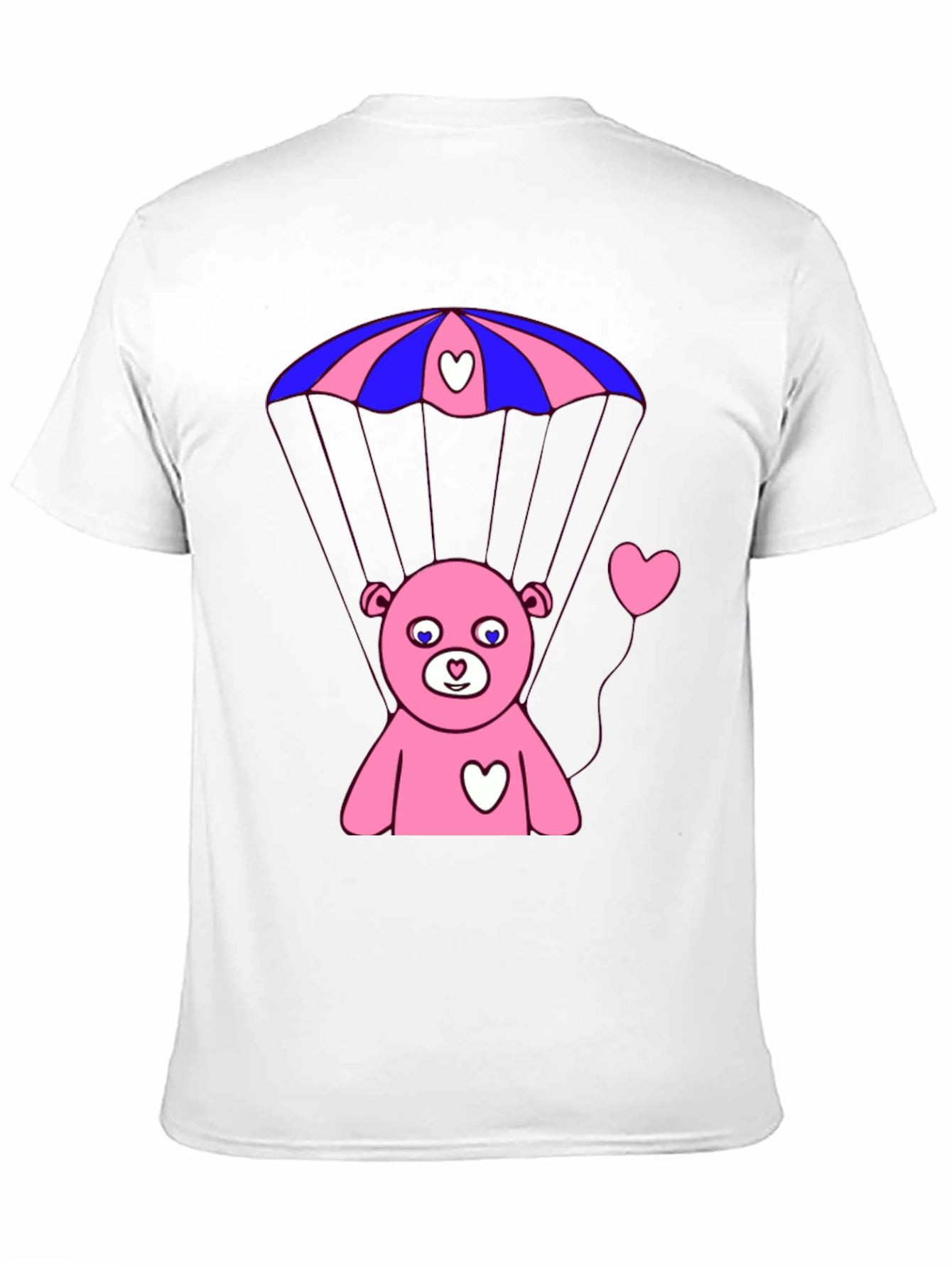 Bear Parachute T-Shirt - Black Graphic Tee