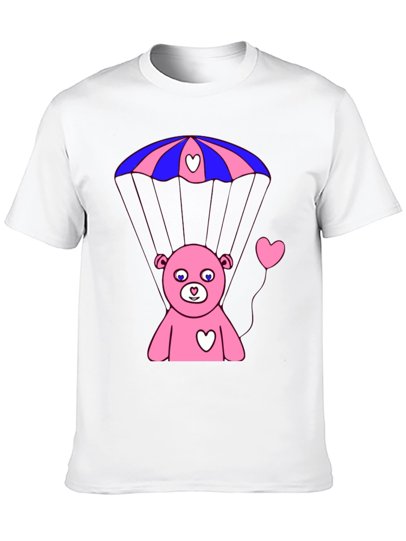 Bear Parachute T-Shirt - Black Graphic Tee