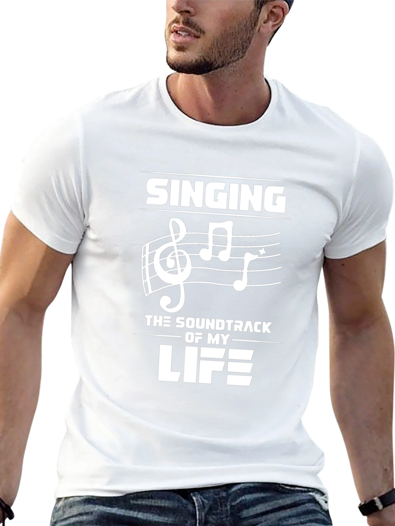 Singing Soundtrack of My Life T-Shirt - Black