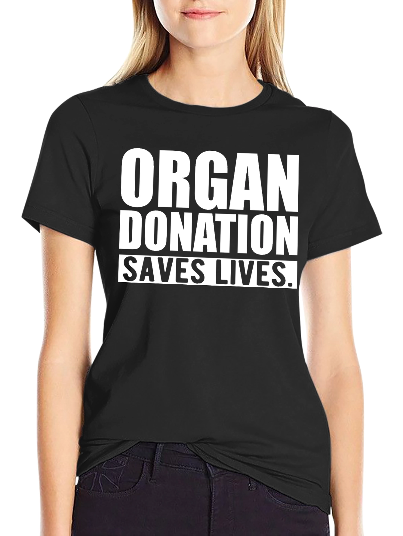 Organ Donation Saves Lives Black T-Shirt