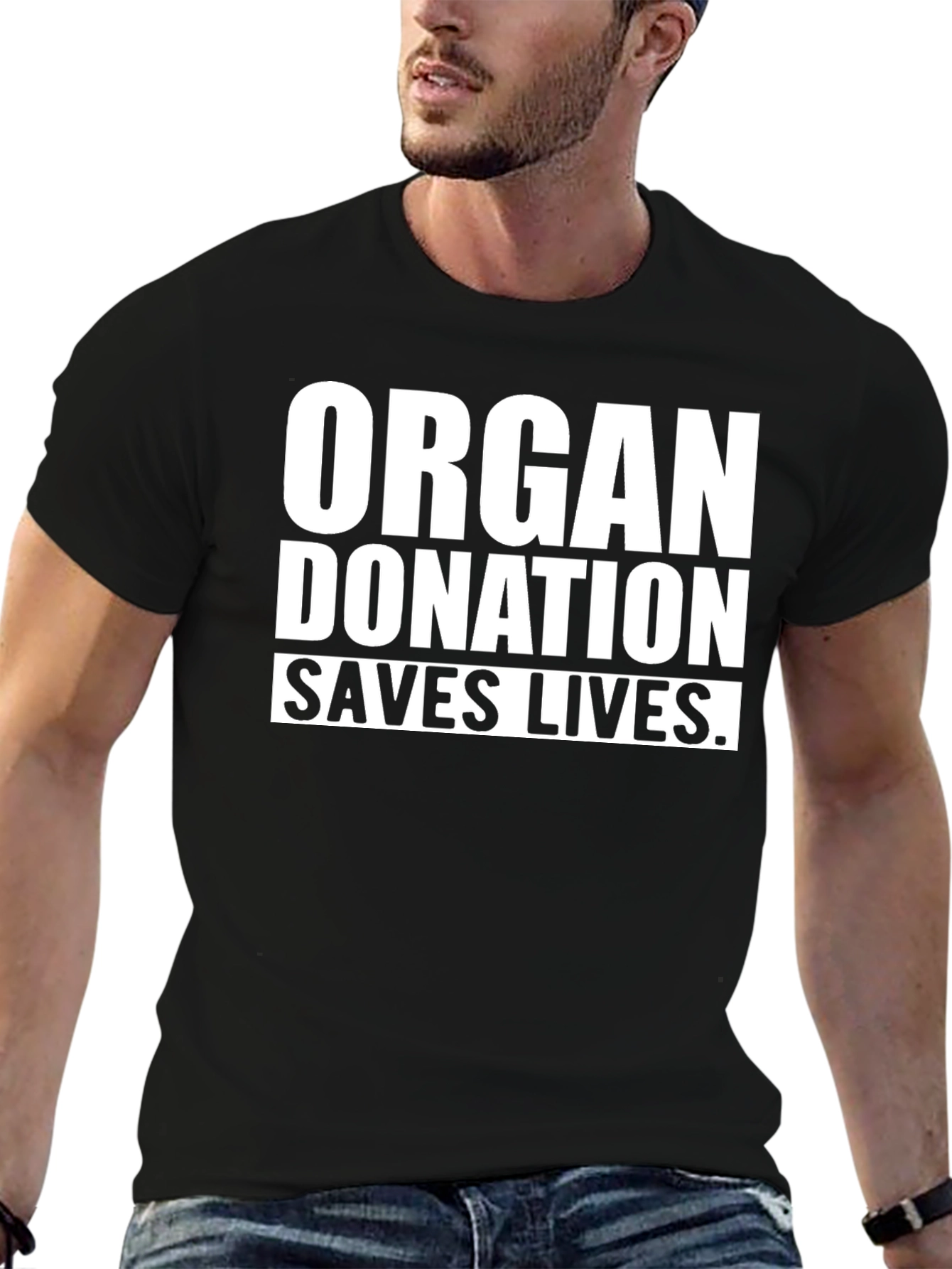 Organ Donation Saves Lives Black T-Shirt