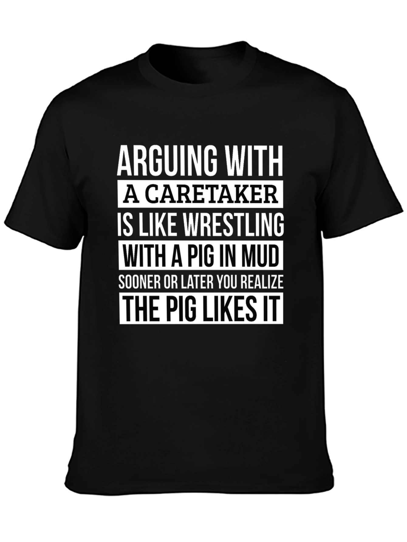Arguing with a Caretaker Mens Graphic T-Shirt