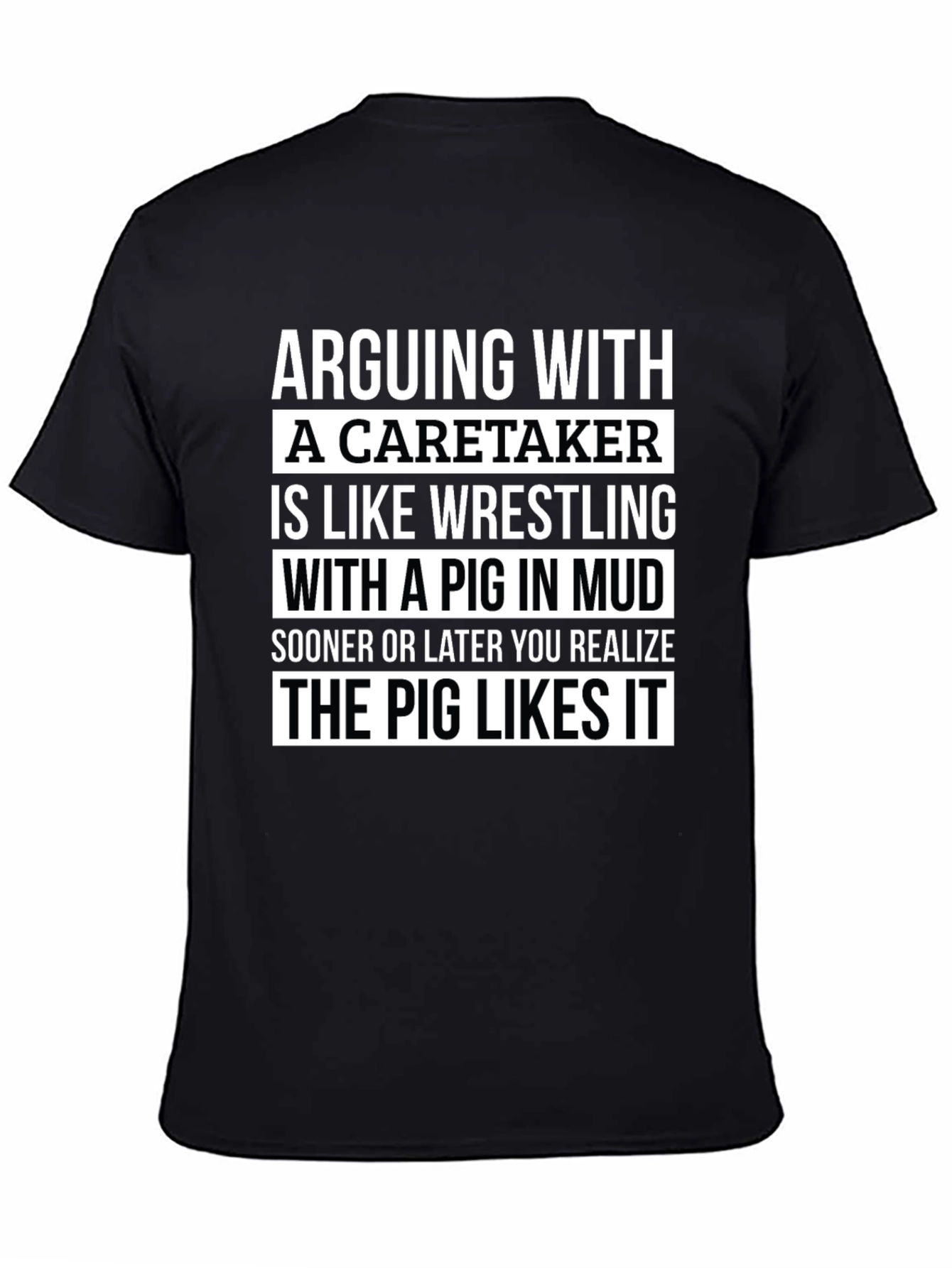 Arguing with a Caretaker Mens Graphic T-Shirt