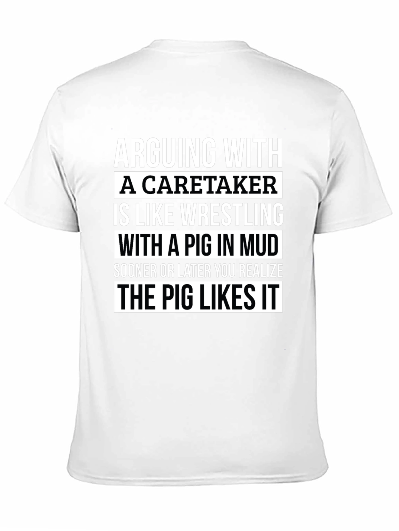 Arguing with a Caretaker Mens Graphic T-Shirt