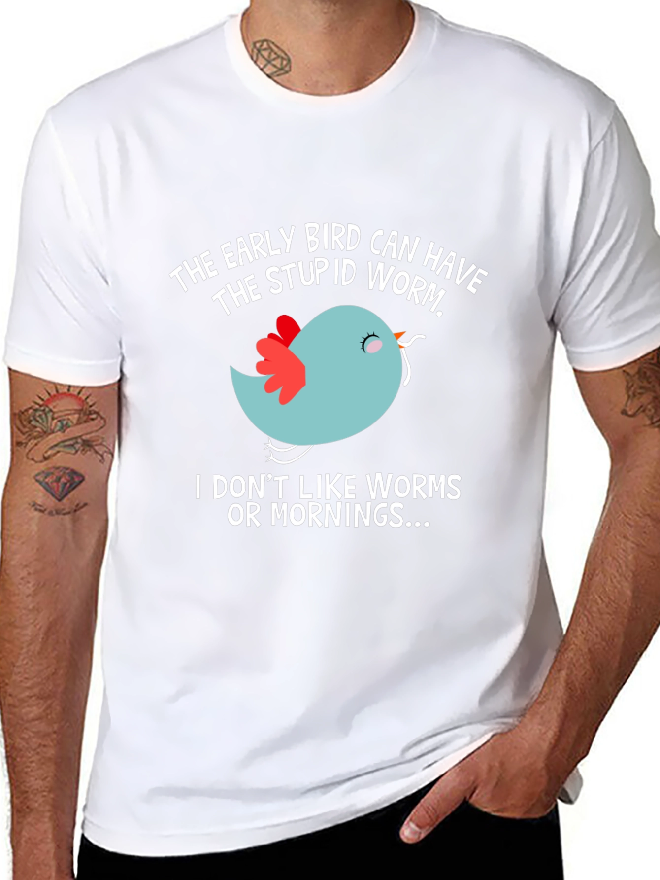 Early Bird T-Shirt - Funny Slogan Tee