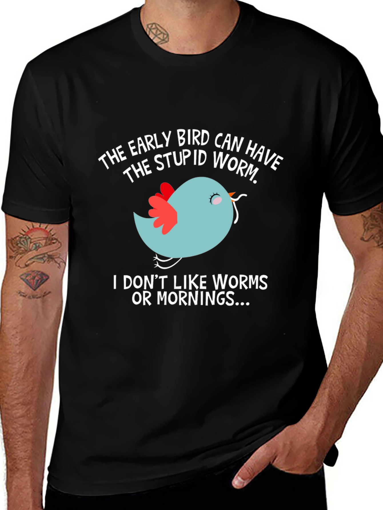 Early Bird T-Shirt - Funny Slogan Tee