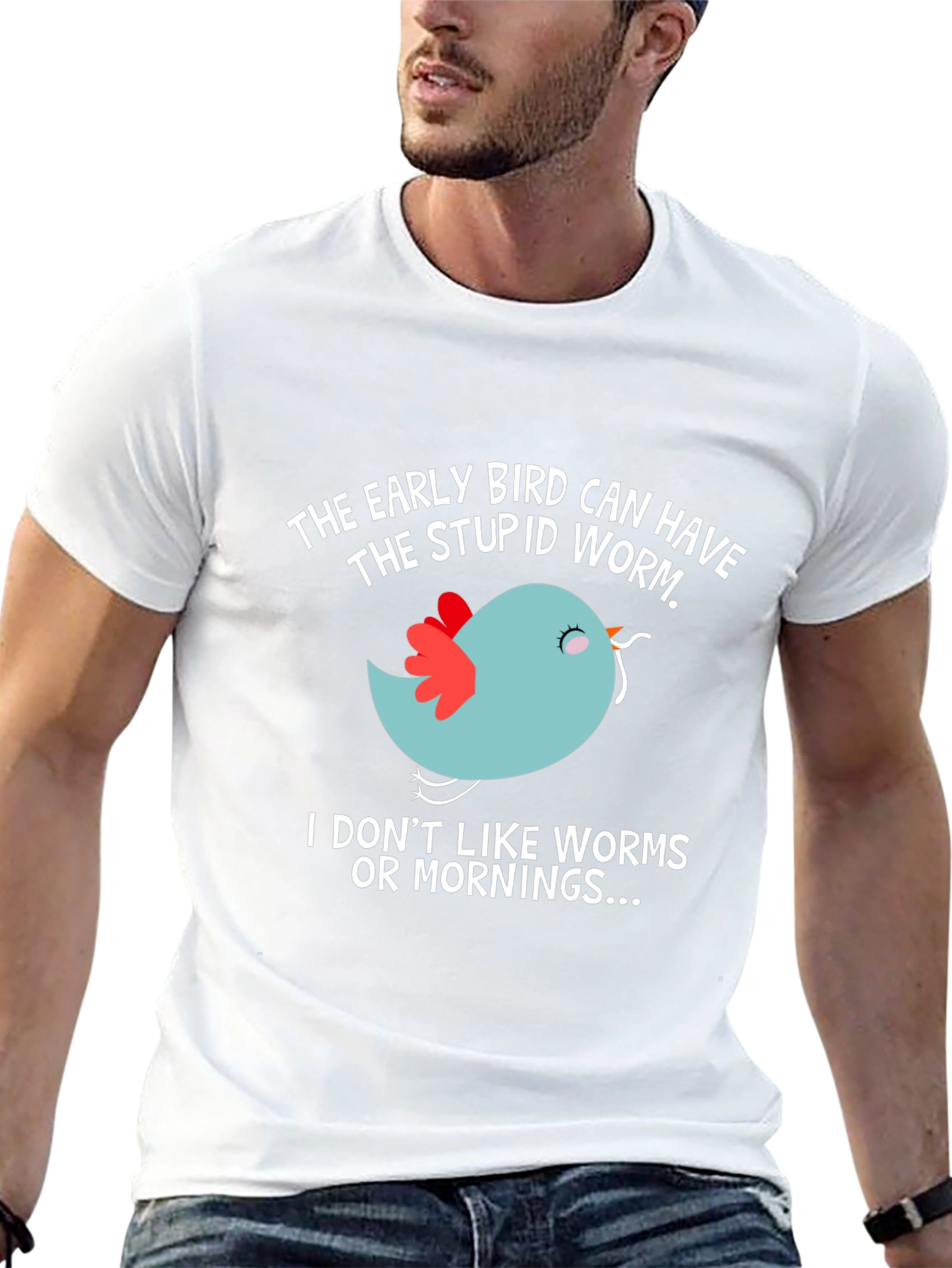 Early Bird T-Shirt - Funny Slogan Tee