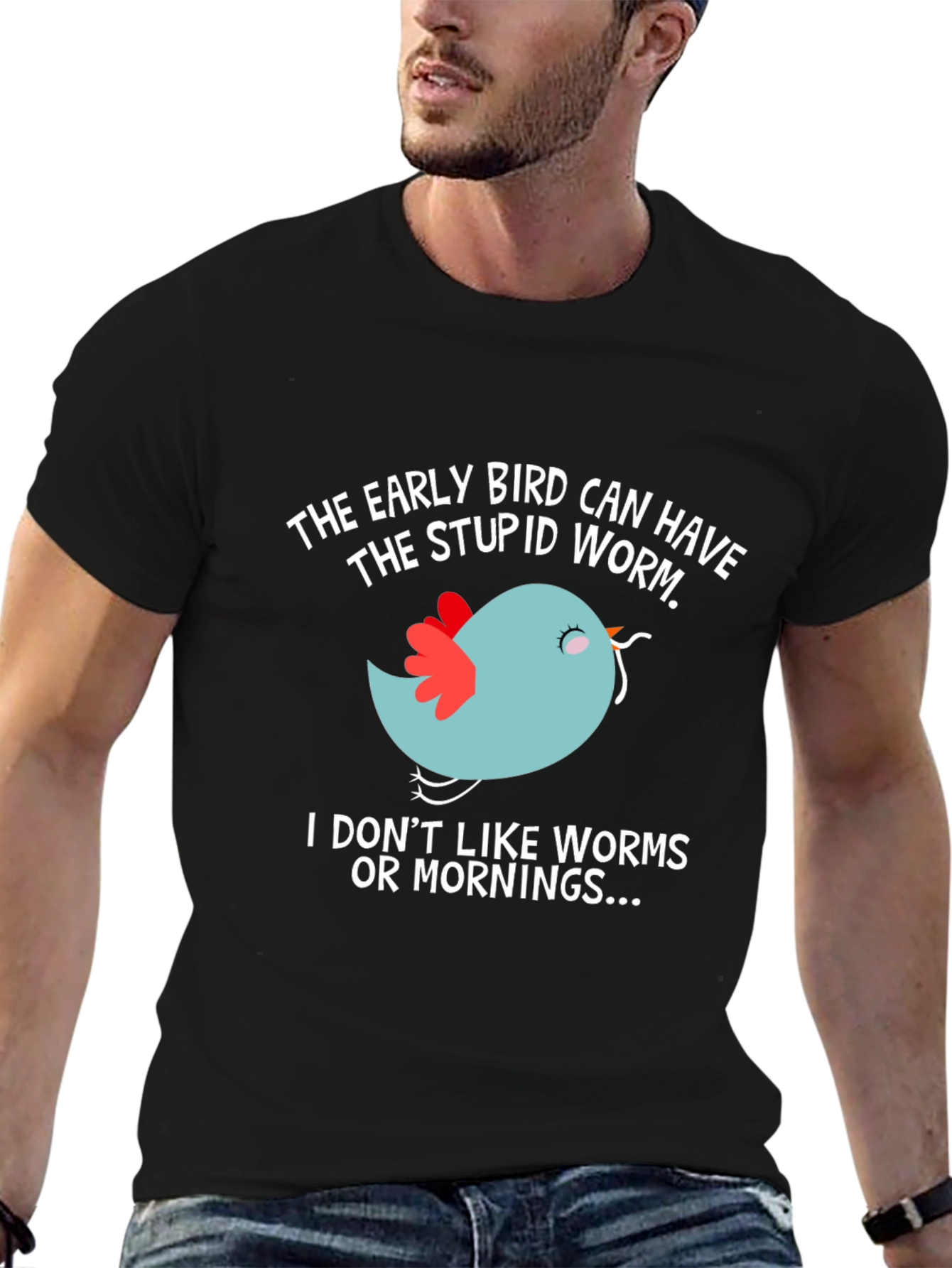Early Bird T-Shirt - Funny Slogan Tee