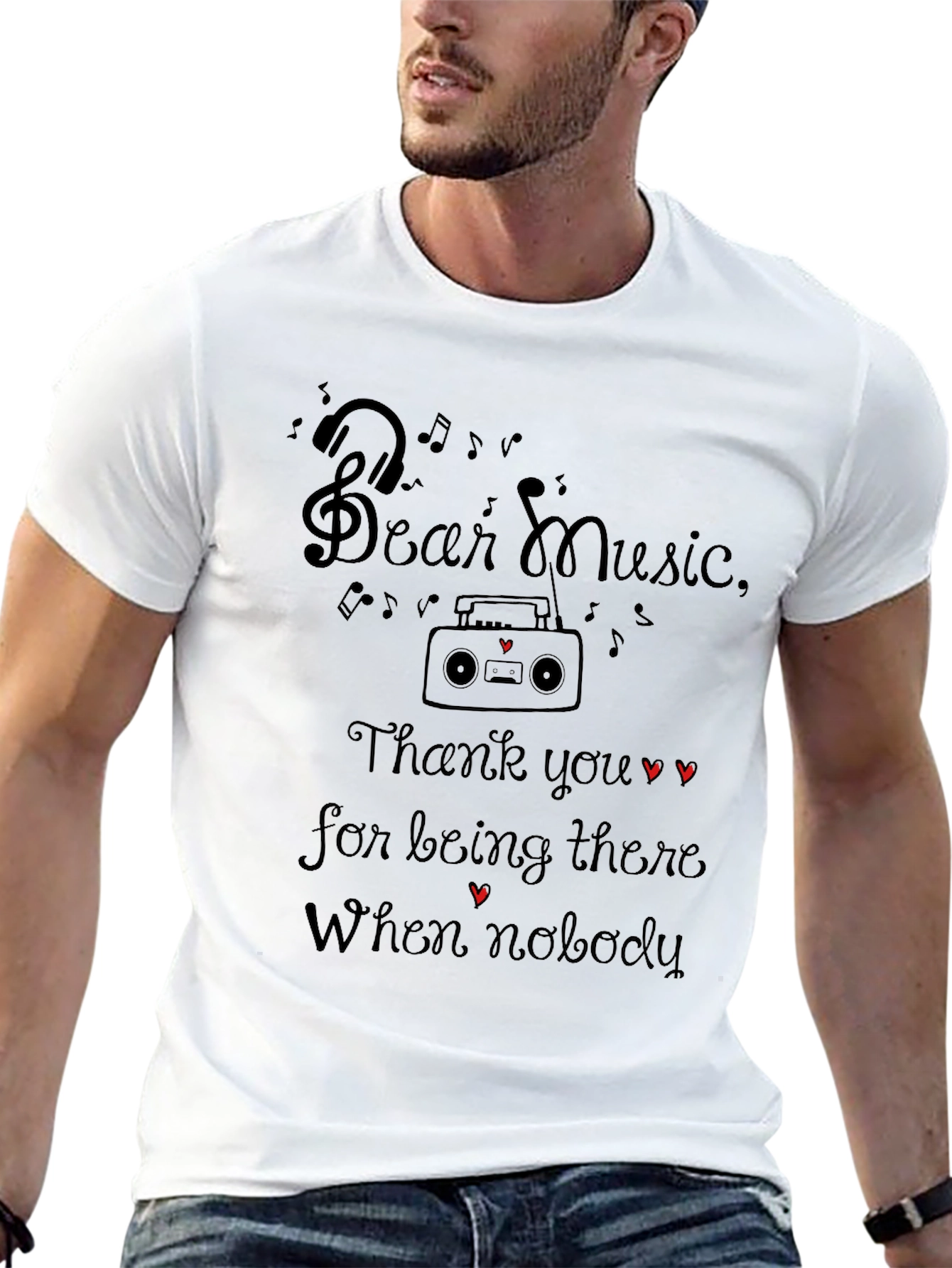 Dear Music Tee - Music Lovers T-Shirt