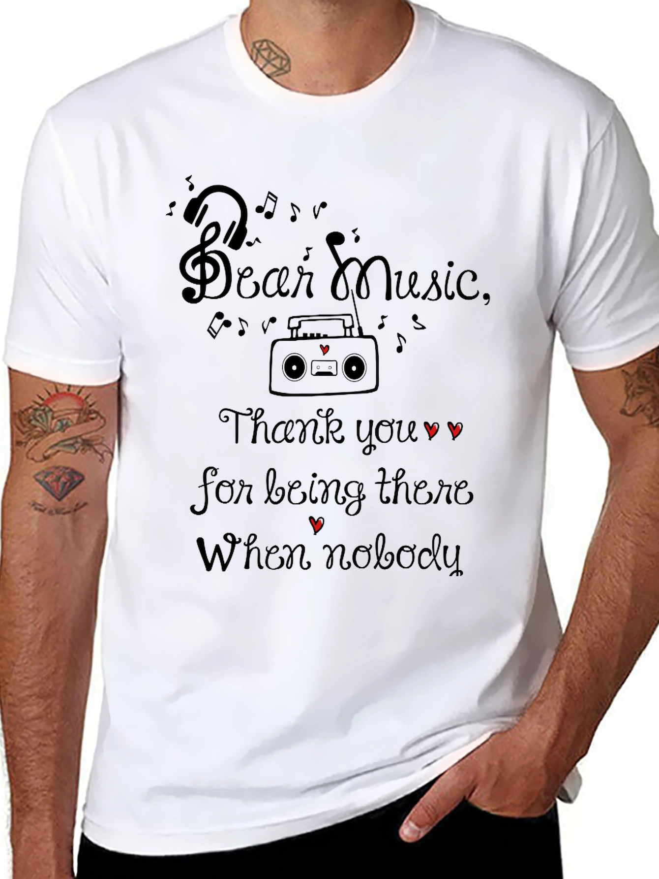 Dear Music Tee - Music Lovers T-Shirt