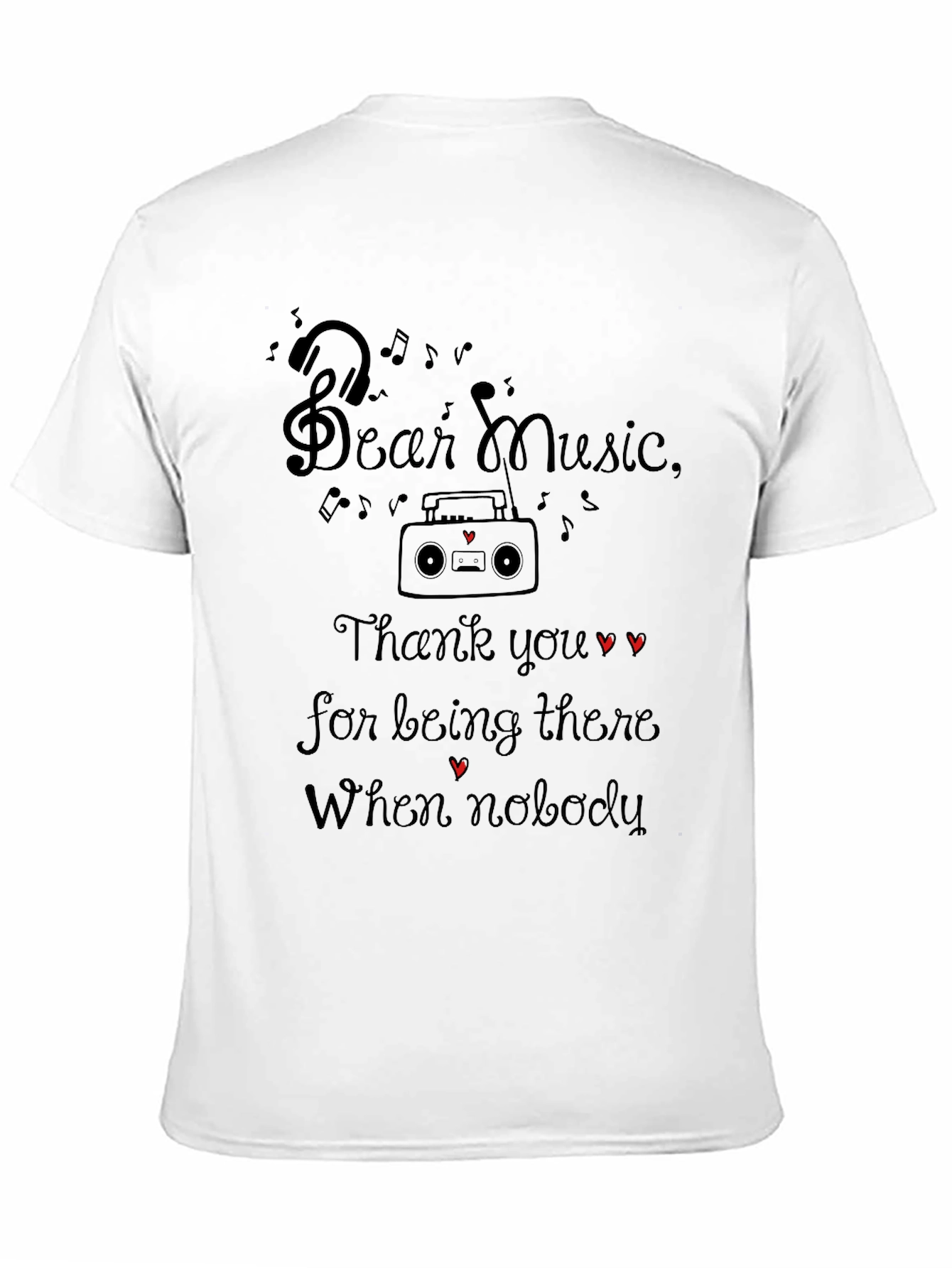 Dear Music Tee - Music Lovers T-Shirt