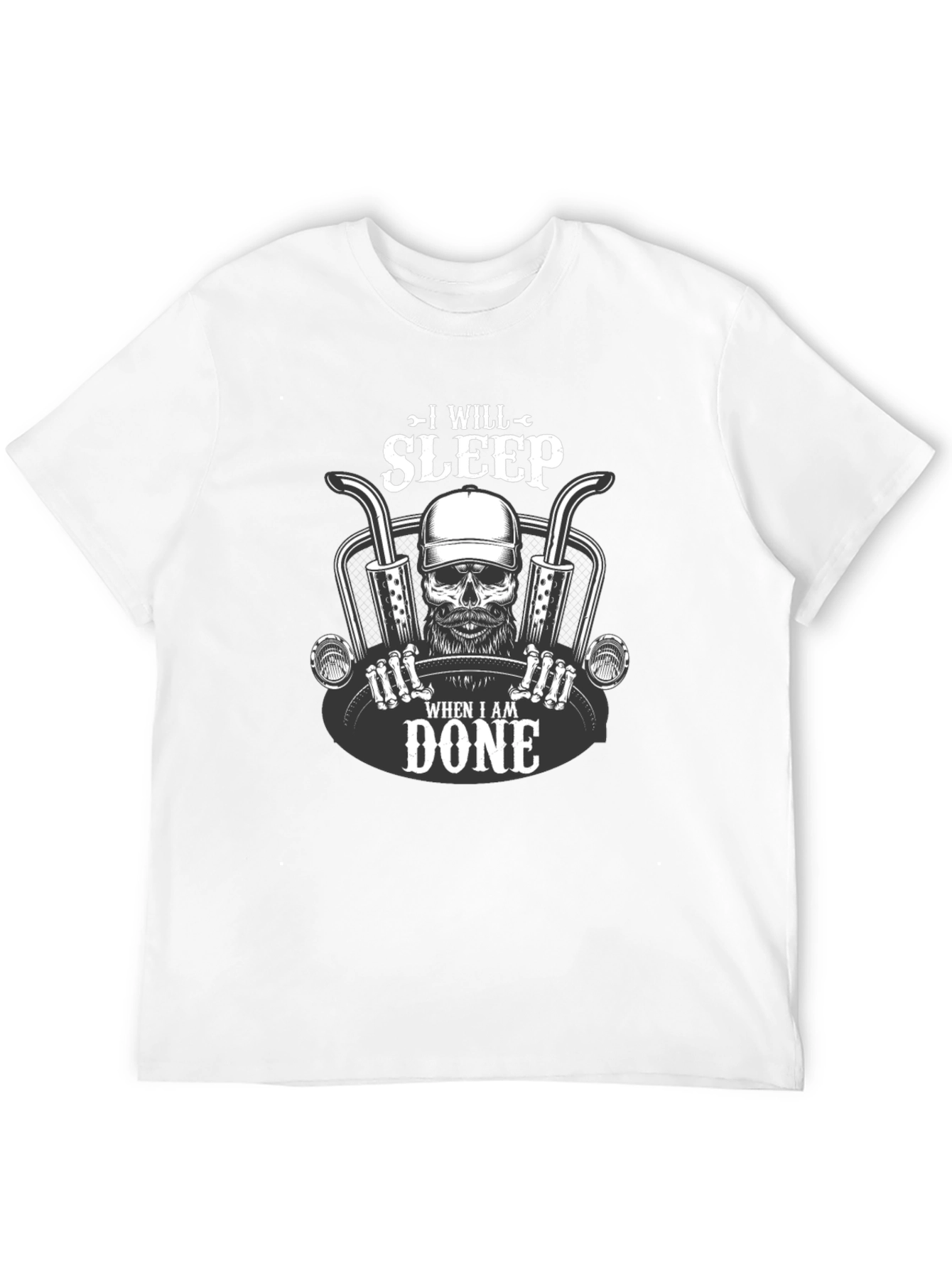 I Will Sleep When I Am Done Skull T-Shirt