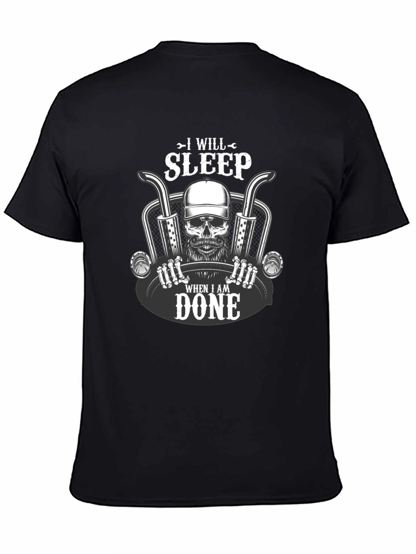 I Will Sleep When I Am Done Skull T-Shirt