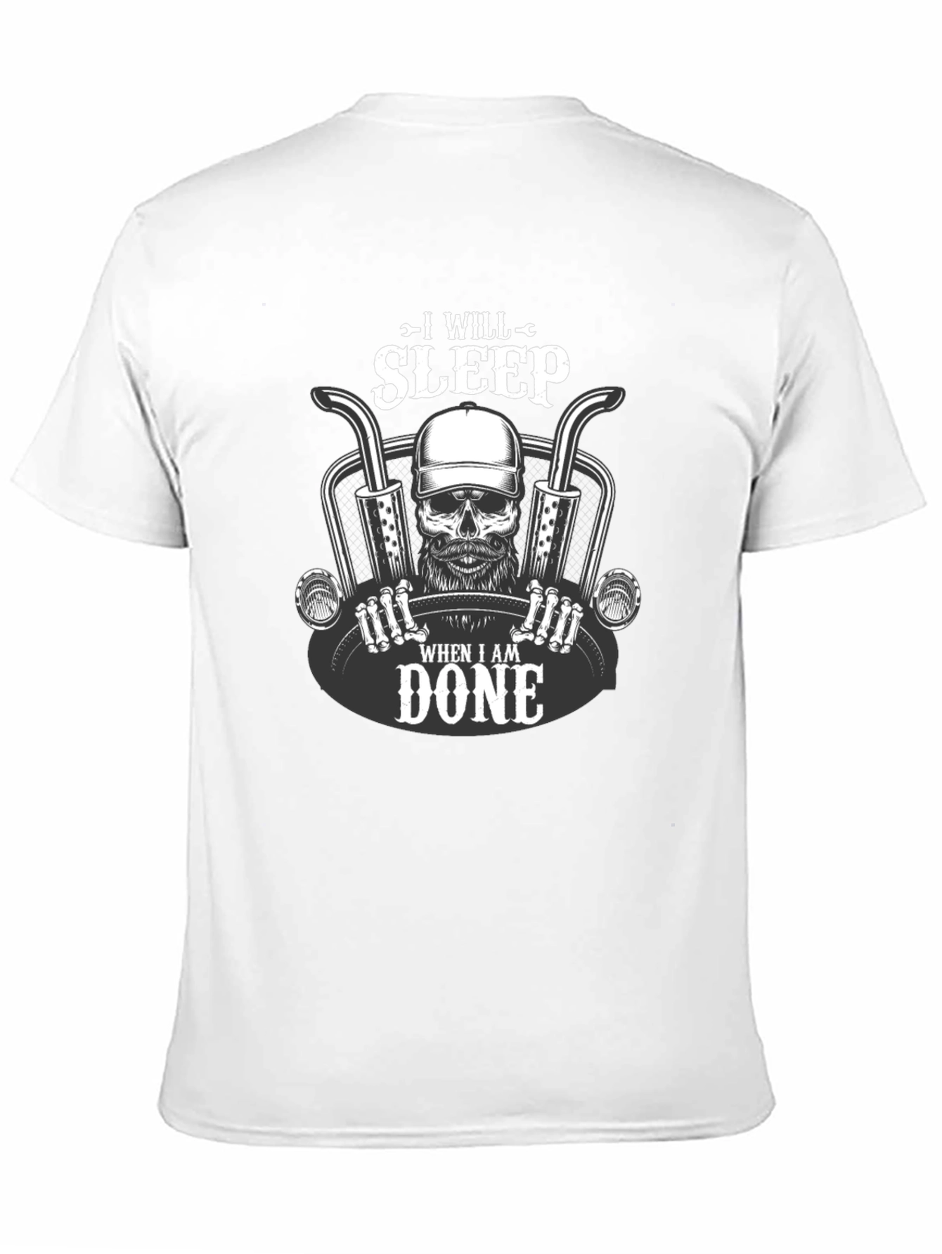 I Will Sleep When I Am Done Skull T-Shirt