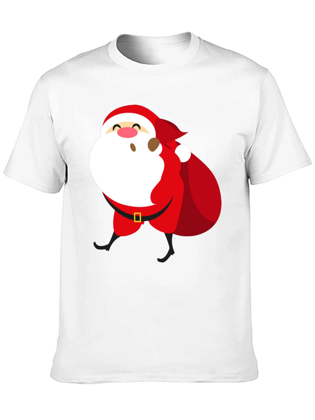 Santa Claus Graphic T-Shirt - Holiday Festive Wear