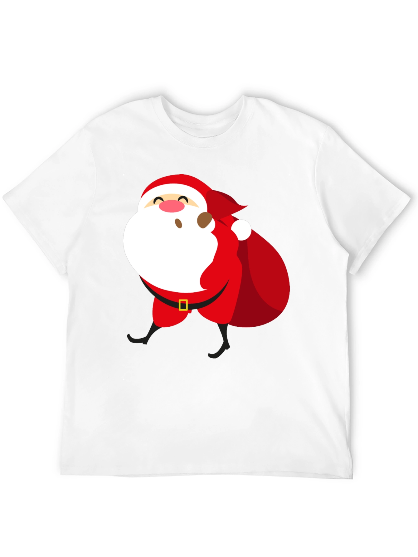 Santa Claus Graphic T-Shirt - Holiday Festive Wear