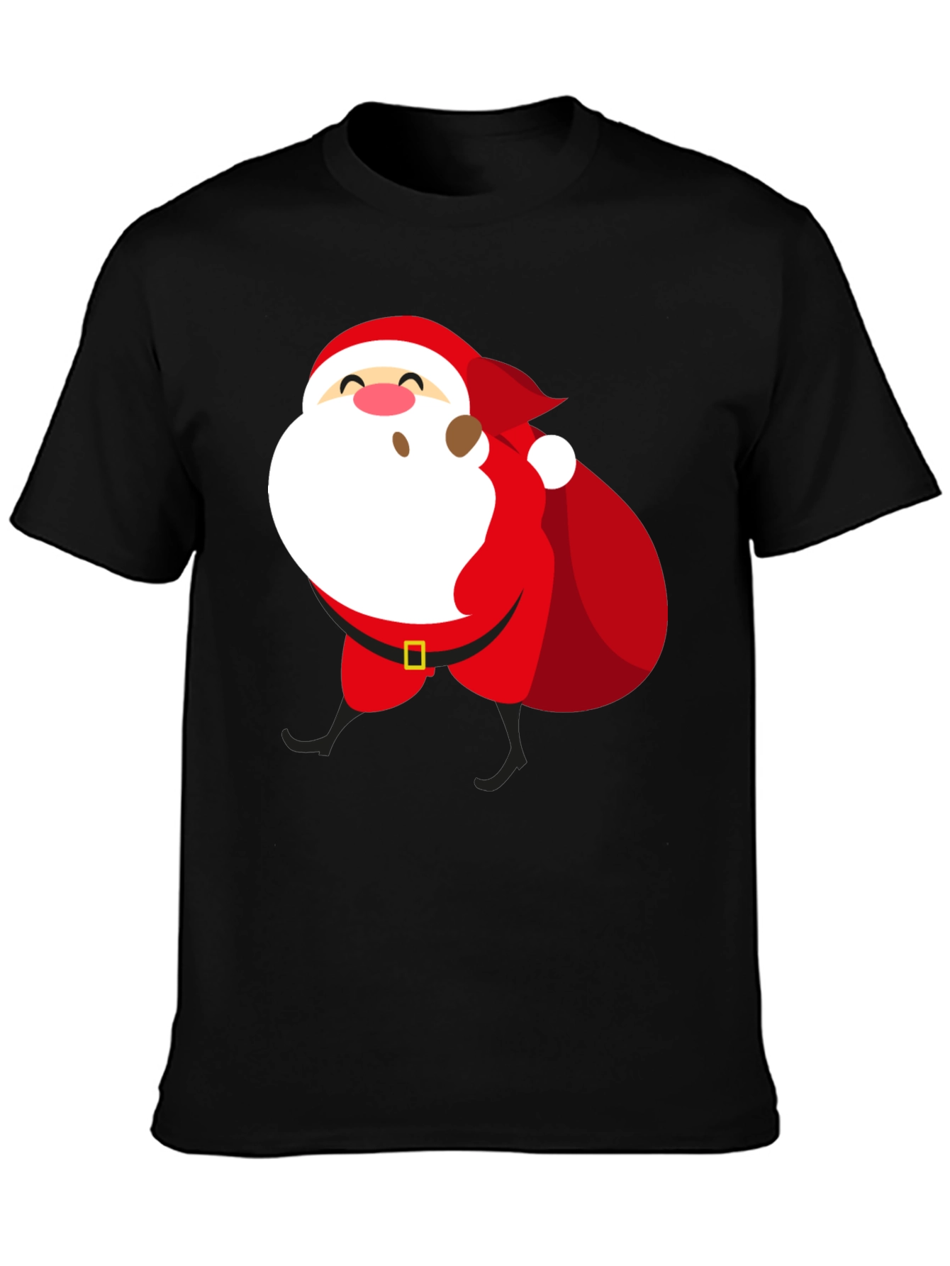 Santa Claus Graphic T-Shirt - Holiday Festive Wear