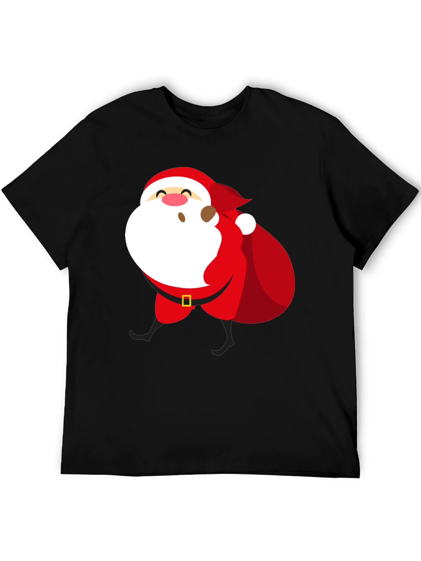 Santa Claus Graphic T-Shirt - Holiday Festive Wear
