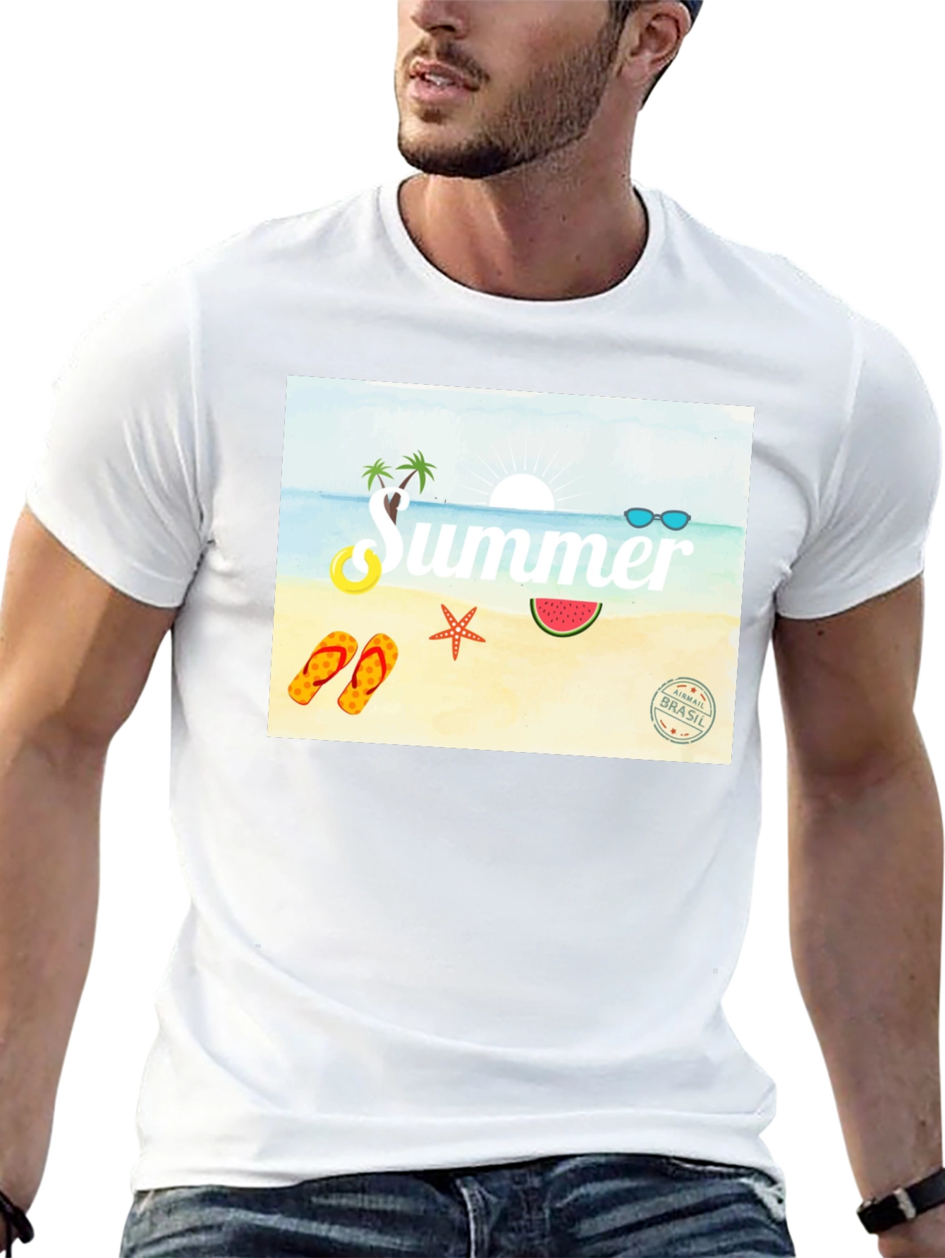 Summer Beach Graphic Tee