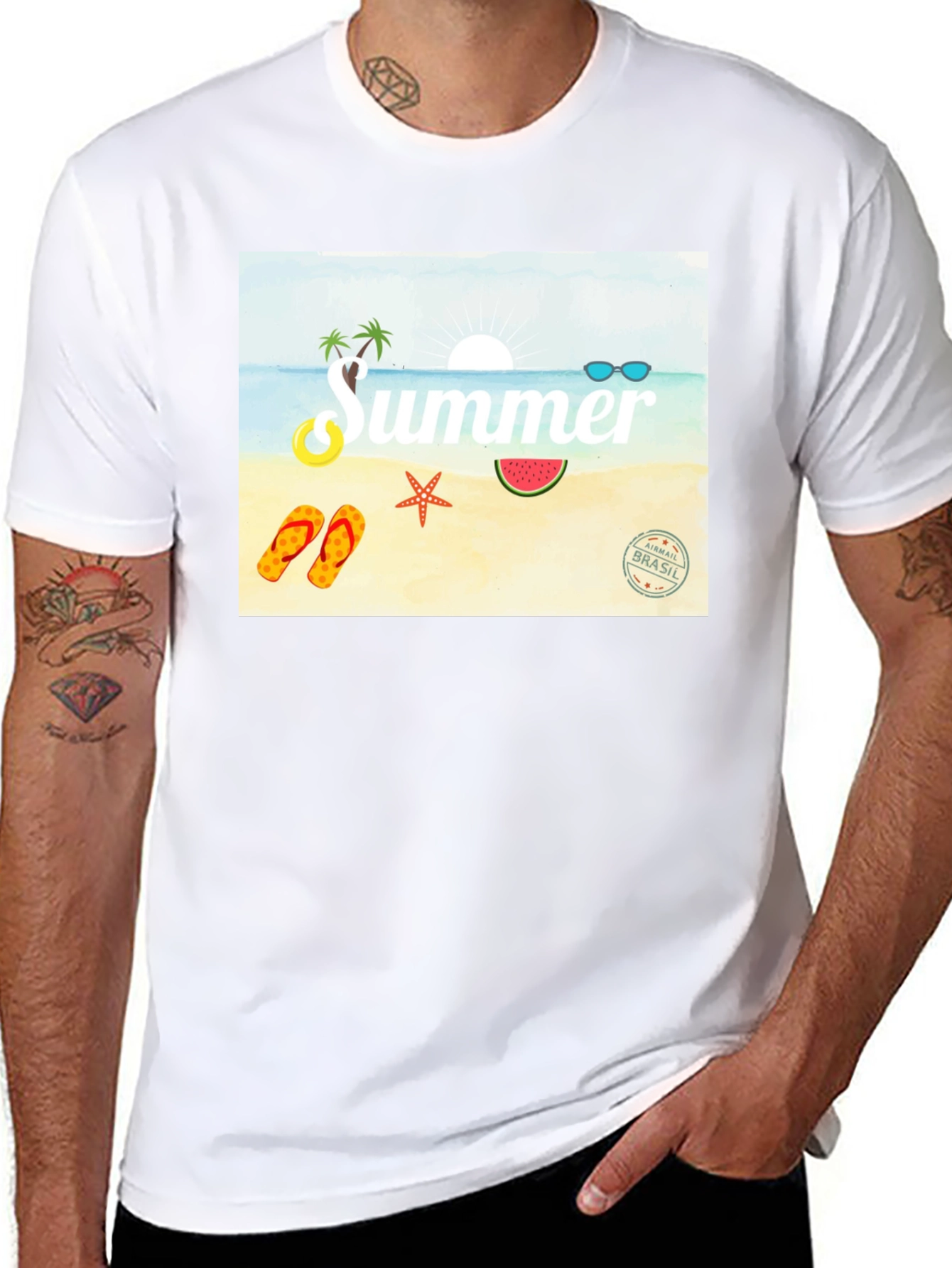 Summer Beach Graphic Tee
