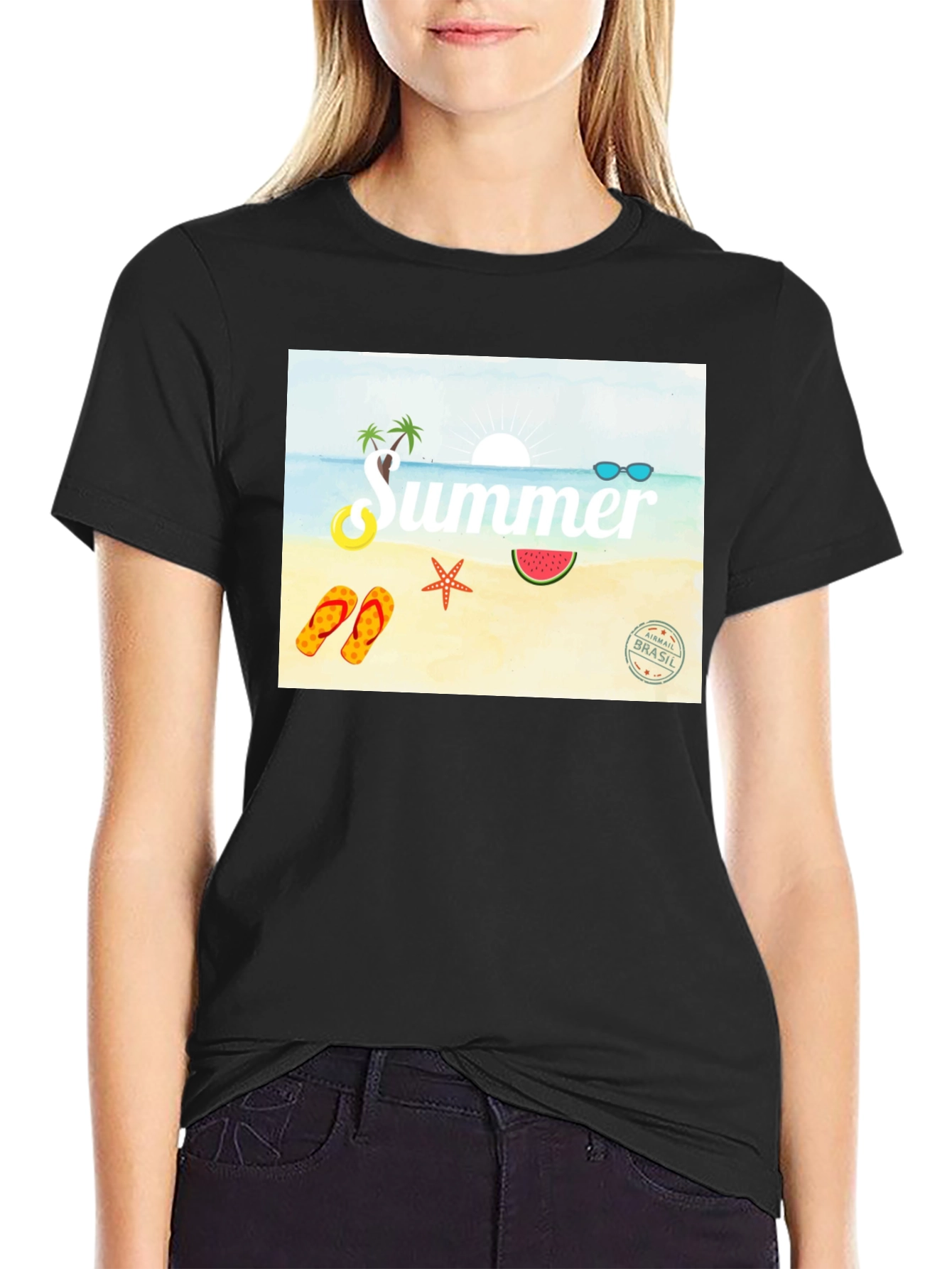 Summer Beach Graphic Tee
