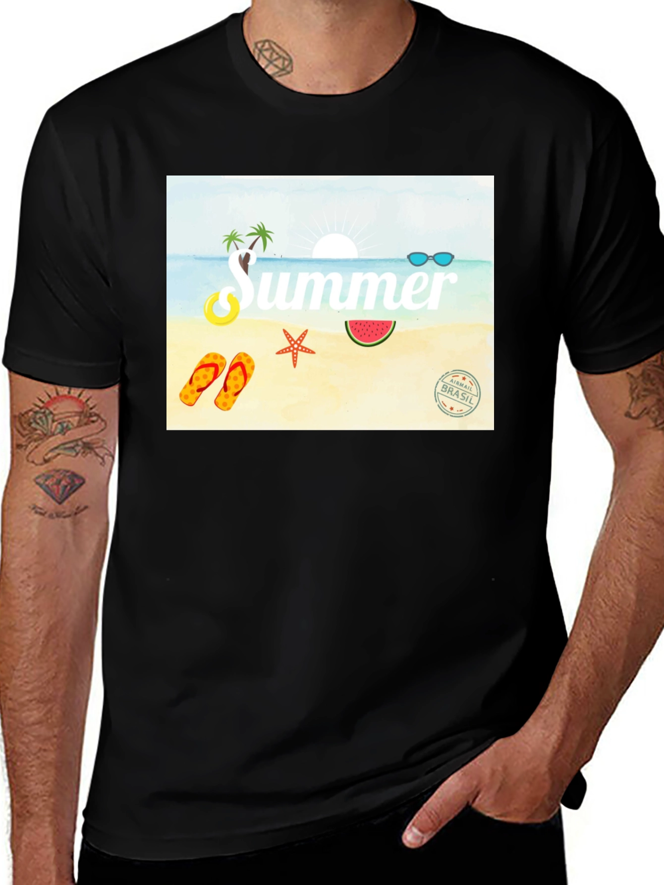 Summer Beach Graphic Tee