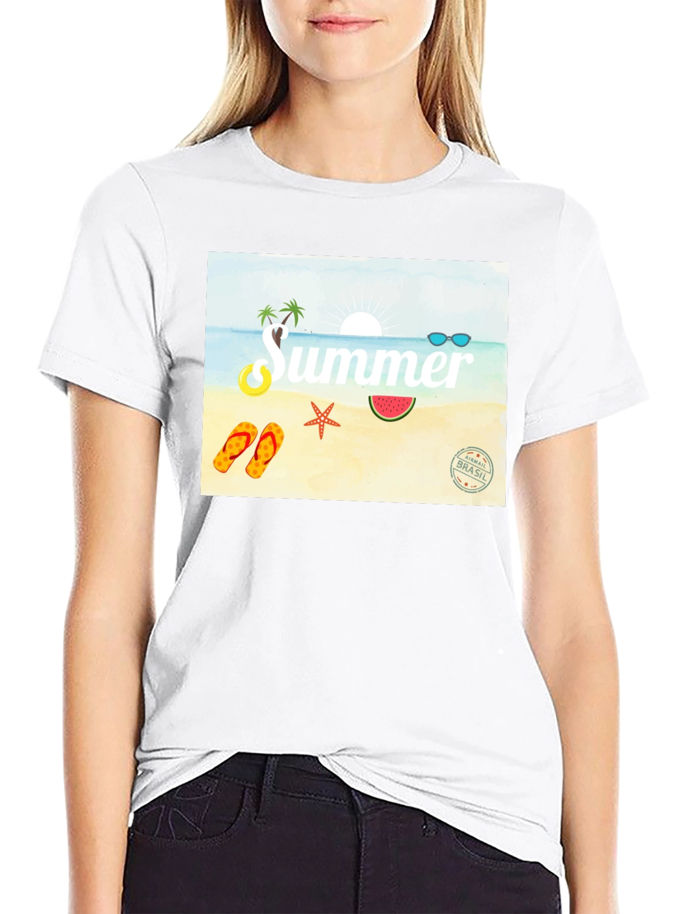 Summer Beach Graphic Tee