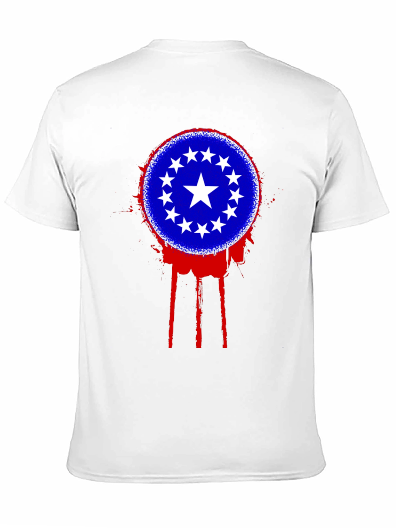 Stars Circle T-Shirt - Black