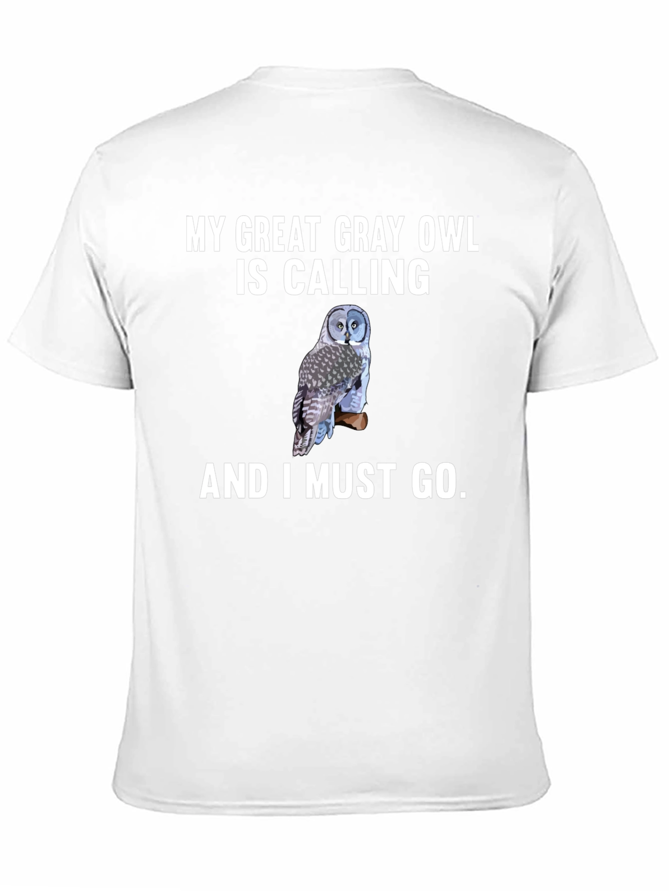 Great Gray Owl Calling T-Shirt