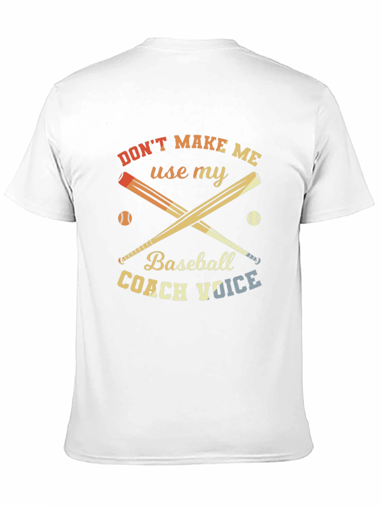 Baseball Coach Voice Funny Graphic Tee