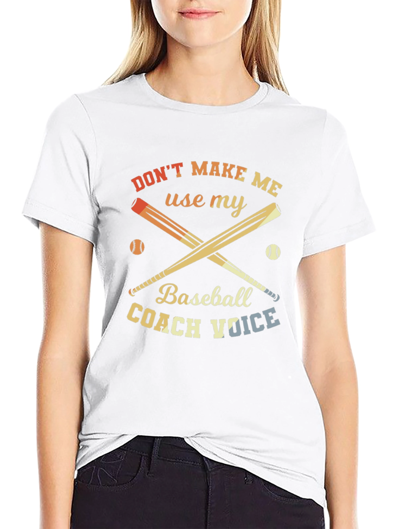 Baseball Coach Voice Funny Graphic Tee