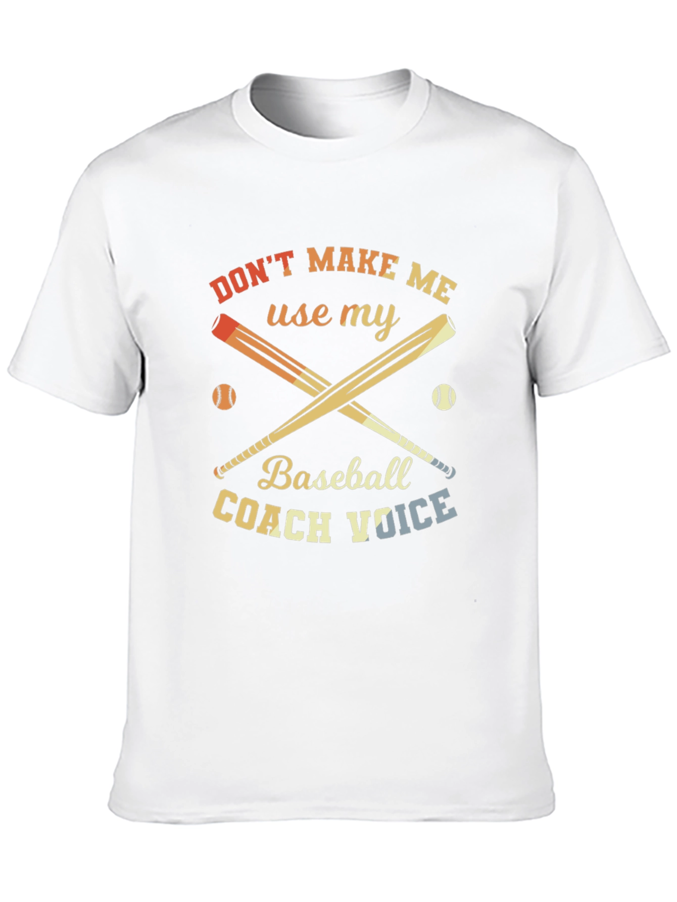 Baseball Coach Voice Funny Graphic Tee