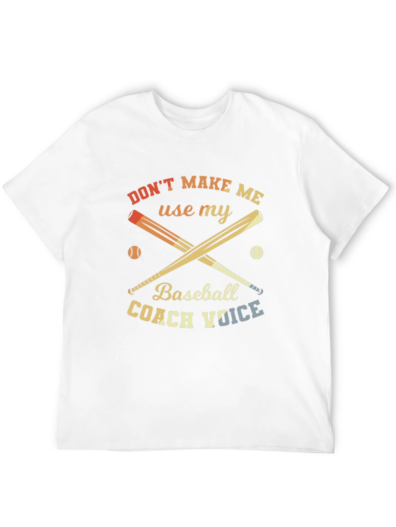 Baseball Coach Voice Funny Graphic Tee
