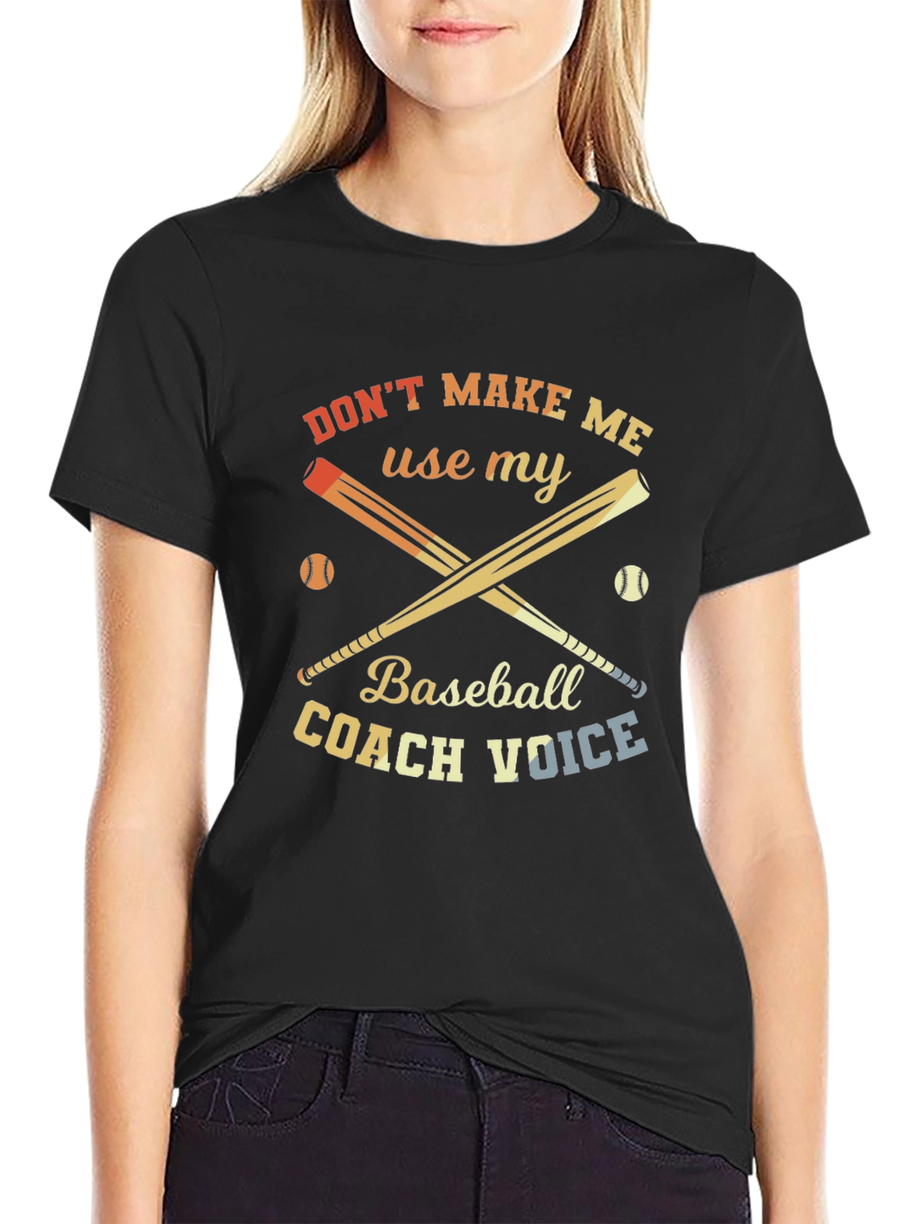 Baseball Coach Voice Funny Graphic Tee