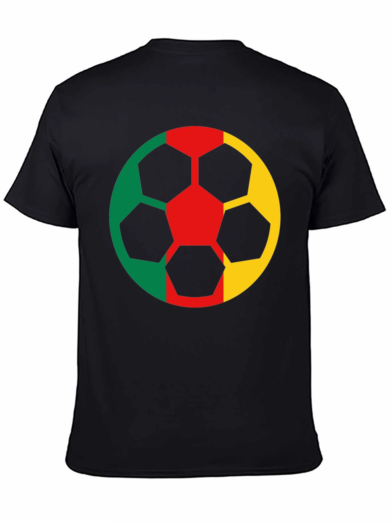 Cameroon Flag Soccer Ball Graphic T-Shirt
