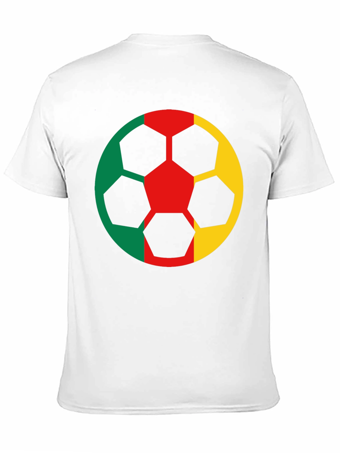 Cameroon Flag Soccer Ball Graphic T-Shirt
