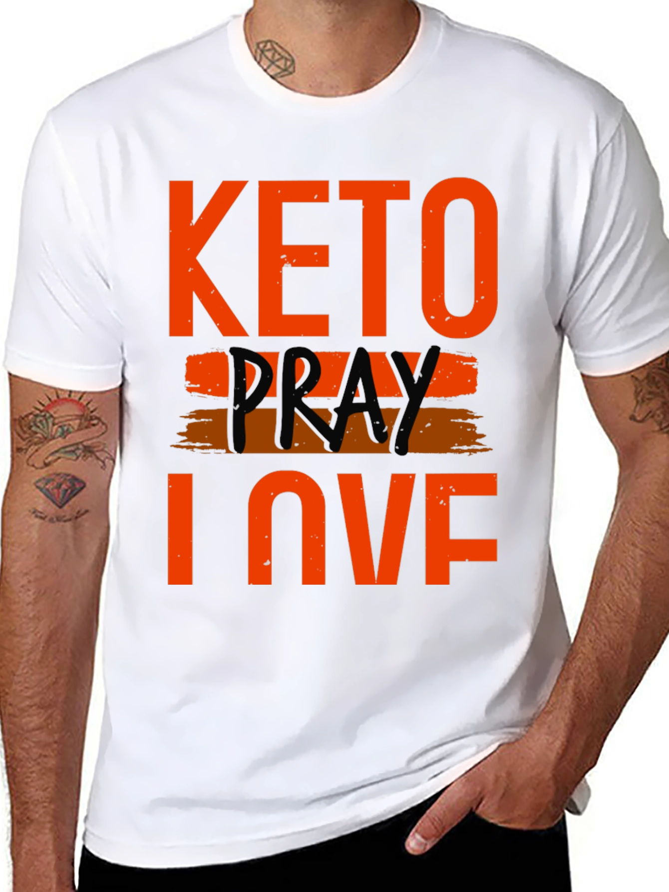 Keto Pray Love T-Shirt -  Graphic Tee