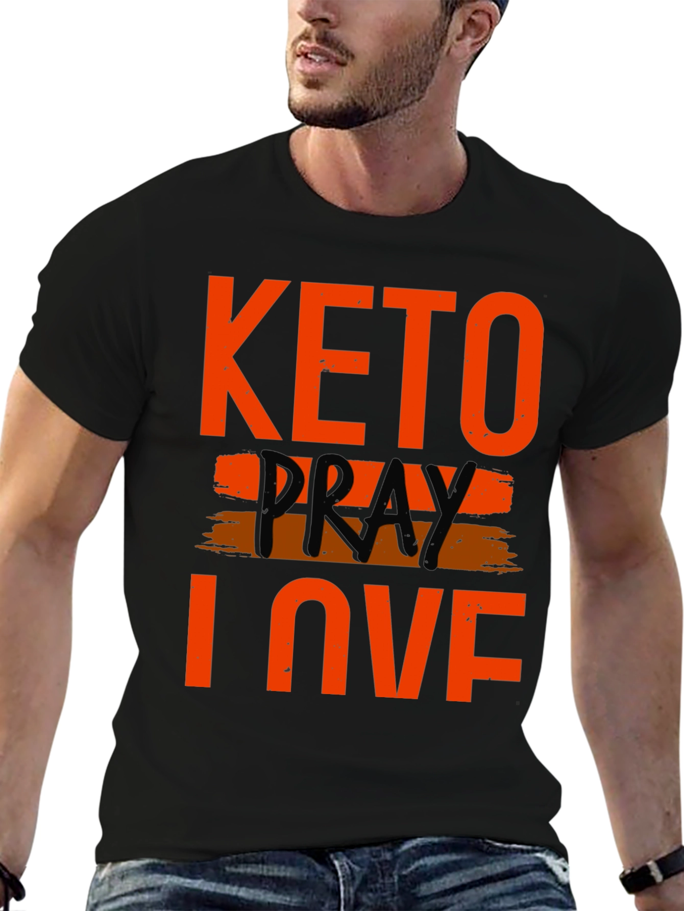 Keto Pray Love T-Shirt -  Graphic Tee