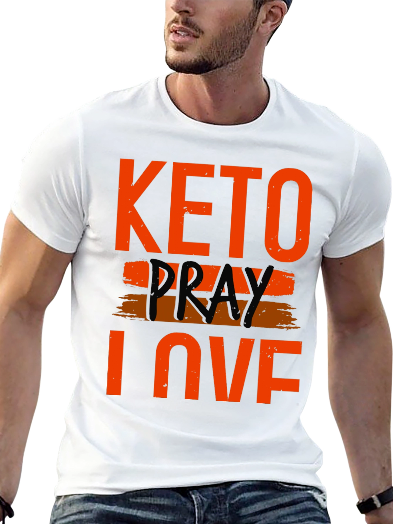 Keto Pray Love T-Shirt -  Graphic Tee