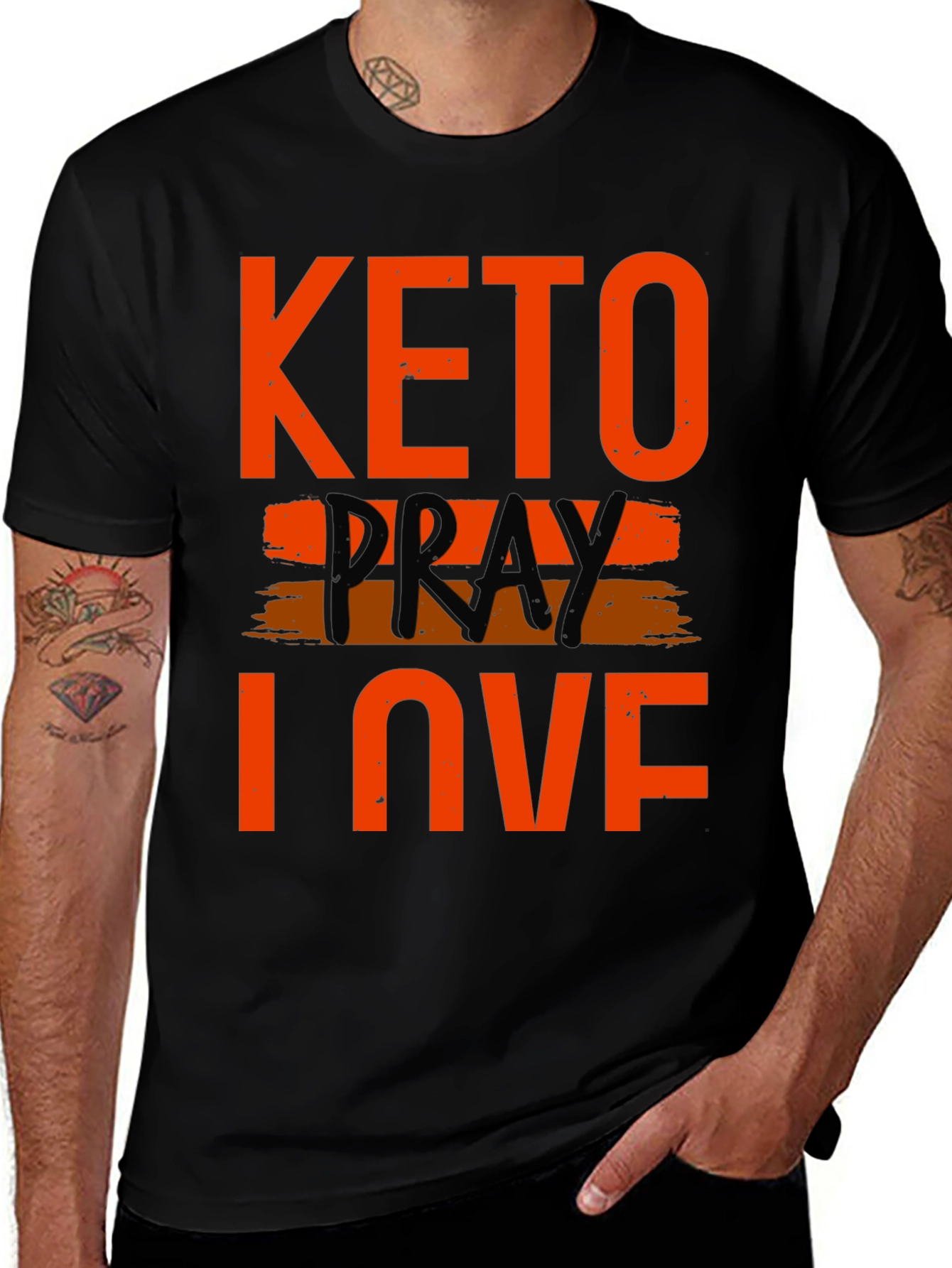 Keto Pray Love T-Shirt -  Graphic Tee