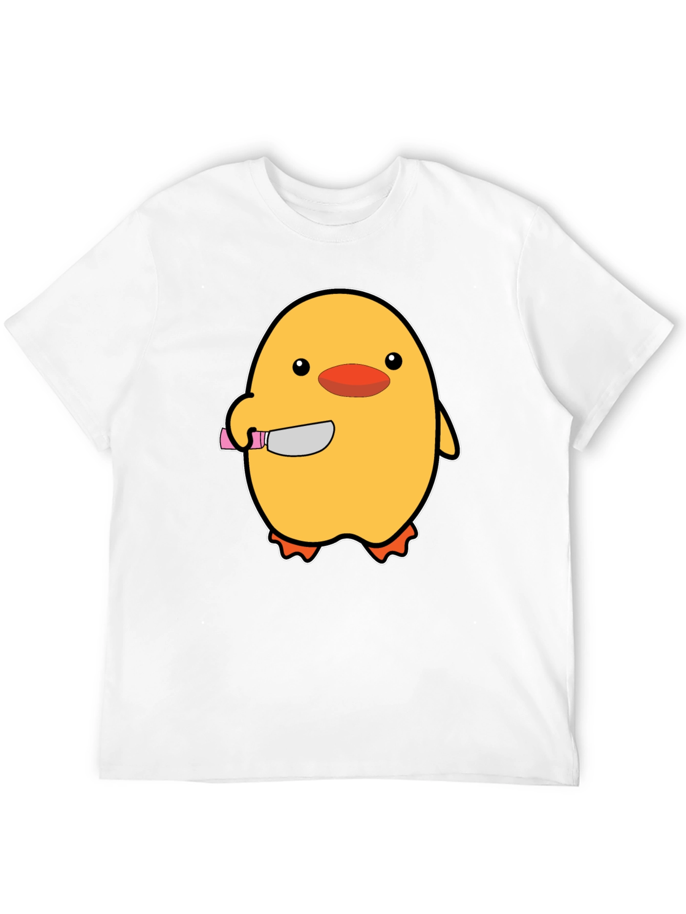Killer Chick T-Shirt - Funny Cartoon Chick with Knife!