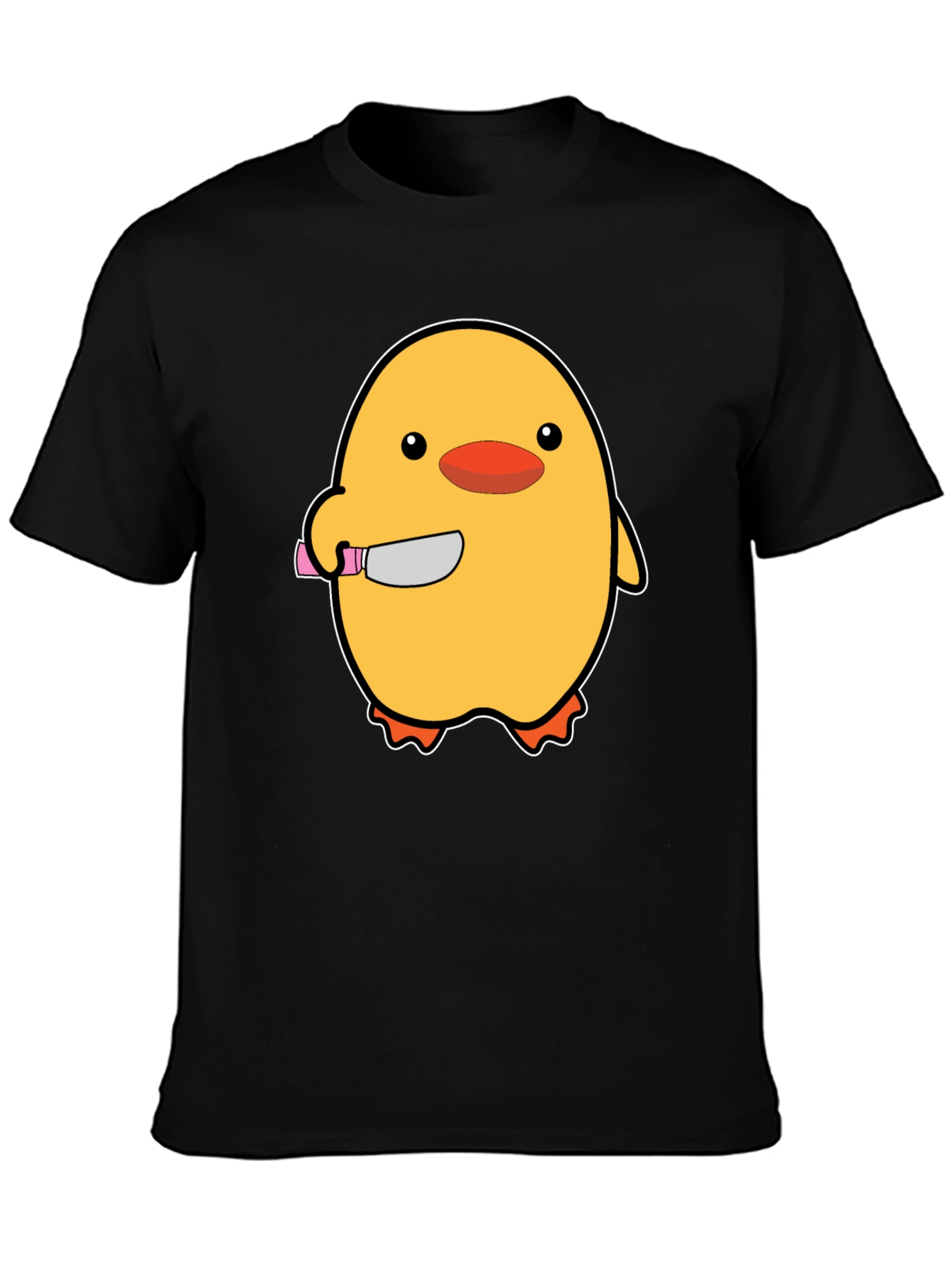 Killer Chick T-Shirt - Funny Cartoon Chick with Knife!