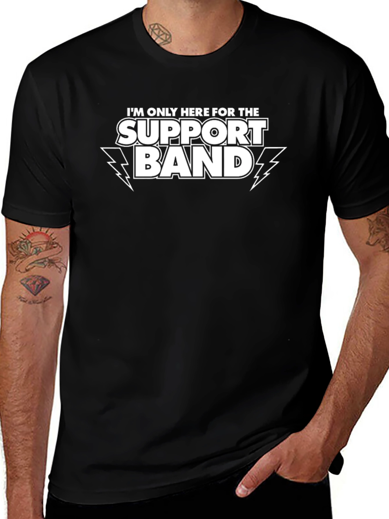 Support Band Tee - Music Lover Graphic T-Shirt
