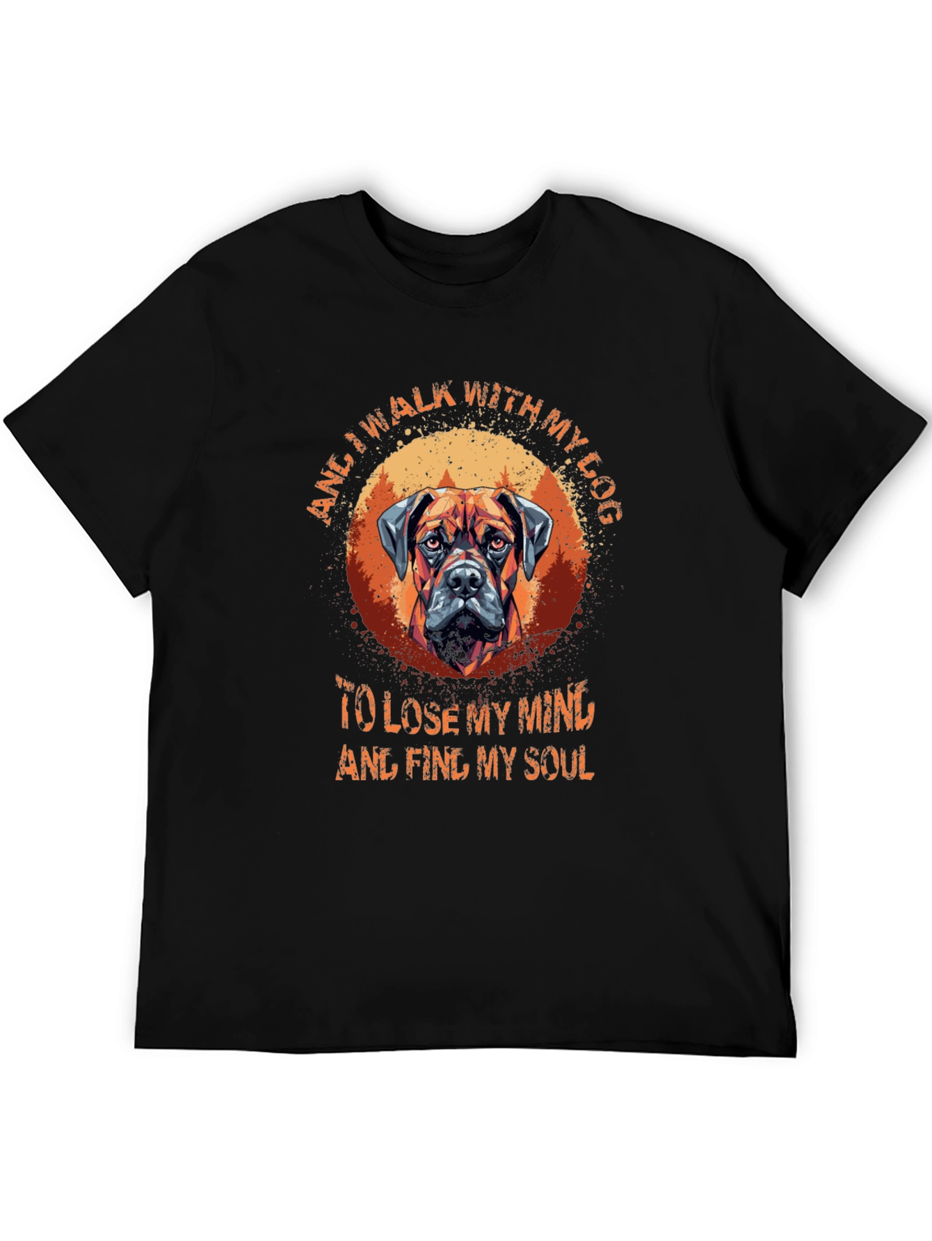 Dog Lover T-Shirt: Walk With My Dog Graphic Tee